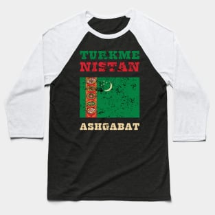 Flag of Turkmenistan Baseball T-Shirt